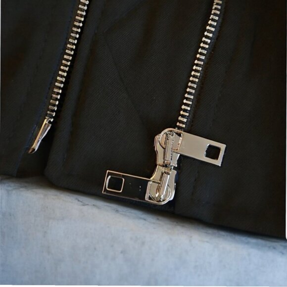 Zara Oversized Wool Bomber Black Jacket - Picture 7 of 7